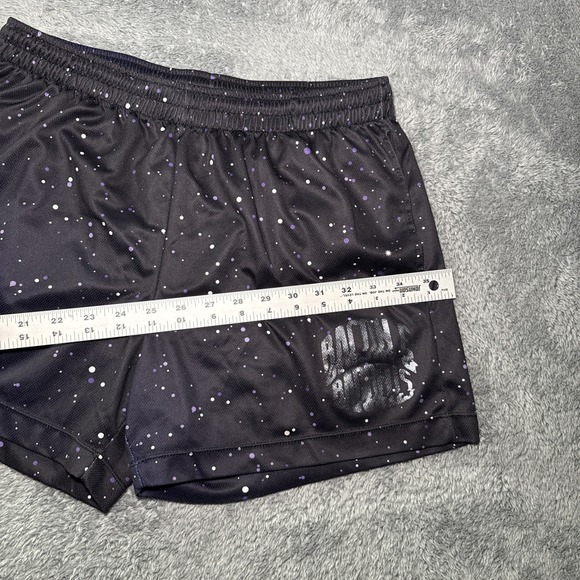 Bacon And Barbells Men's SZ L Training Shorts Fitness Purple Galaxy Design - Picture 8 of 12